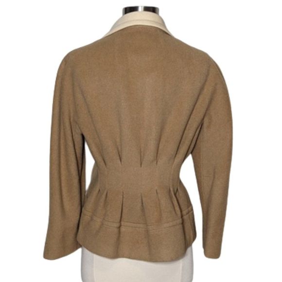 Vintage 50s Mongolian Camel Hair Tailored Jacket - Picture 14 of 16